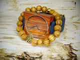 Leather Band Wood Watch