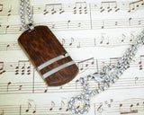 Rosewood Dog Tag Necklace