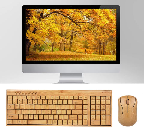 Wooden Keyboard and Mouse Combo - The Wud Shop