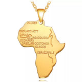 Africa Charm Pendant Necklace