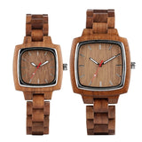 Couples wood watch set