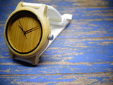 Sporty Wood Watch with Silicone Band