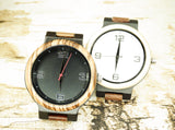 Multicolored Band Wood Watch