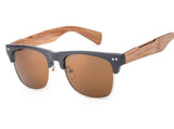 Brown Bamboo Sunglasses 