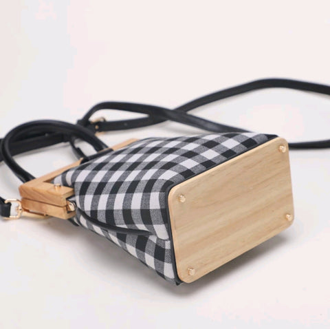 Wood and Canvas Clutch