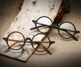 Two Pair of Wood glasses with circular frame 