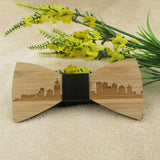 Stylish Wooden Cityscape Bow Tie - The Wud Shop