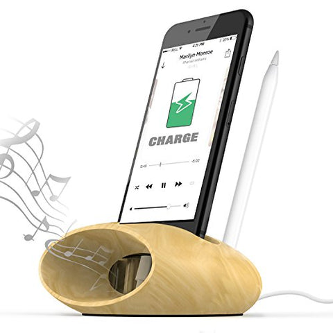 Universal Cell Phone Charging Dock with Natural Sound Amplifier - The Wud Shop